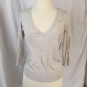 Abercrombie & Fitch size M light gray sweater